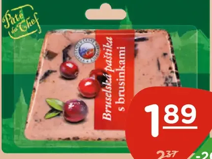 Bruselská paštéta s brusnicami