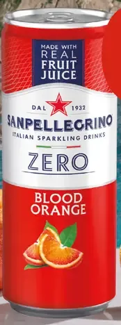 Sanpellegrino Italian Sparkling Drinks Zero Blood Orange plechovka