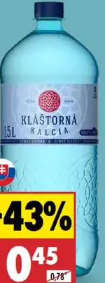 Klaštorná jemne sýtená/sýtená minerálna voda