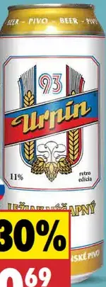 Urpín 93 Pivo svetlé plechovka