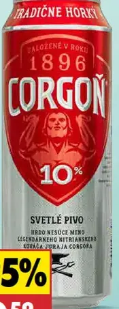 Corgoň 10° Pivo svetlé plechovka