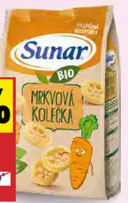 Sunar detské chrumky mrkvové kolieska