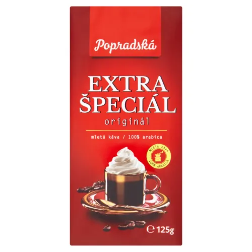Popradská Extra špeciál pražená mletá káva