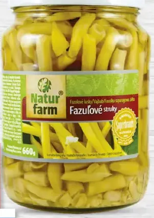 Žlté fazuľové struky