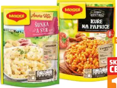 Maggi cestoviny Šunka a syr Kure na paprice