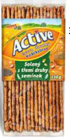 Active Knäckebrot extra dlhý 3 druhy semiačok