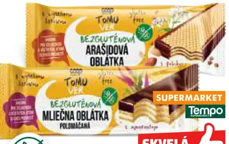 Tomu Ver Bezgluténová oblátka mliečna a arašidová