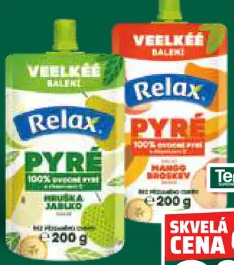 Relax 100% ovocné pyré 2 druhy