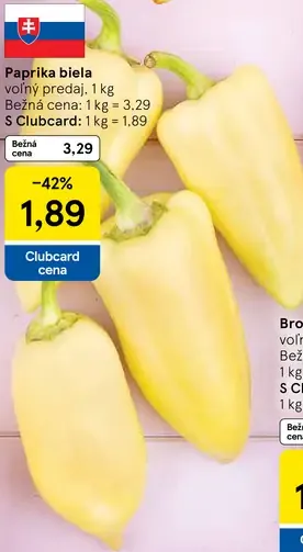 Tesco Paprika biela