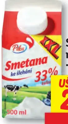 Smotana na šľahanie 33 % tuku