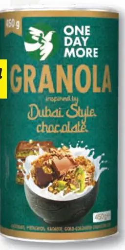 One Day More Granola v dubajskom štýle