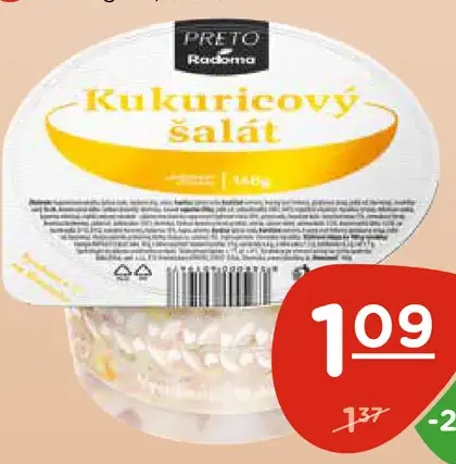 Šalát kukuricový