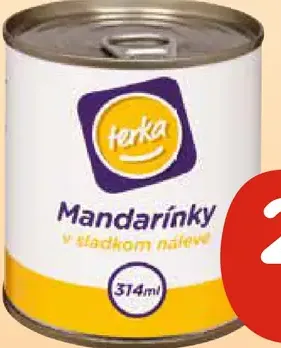 Terka mandarínky v sladkom náleve