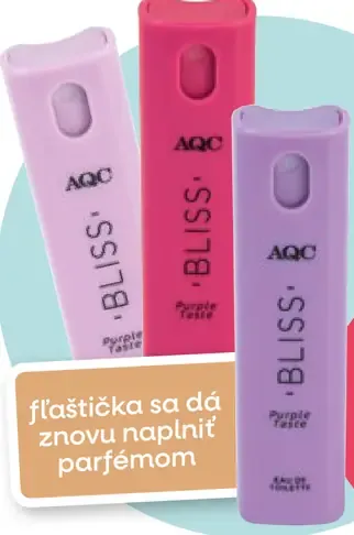 AQC Bliss dámska toaletná voda 10 ml