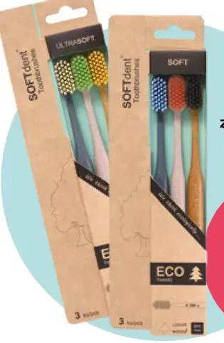 Soft Dent Eco zubná kefka 3 ks