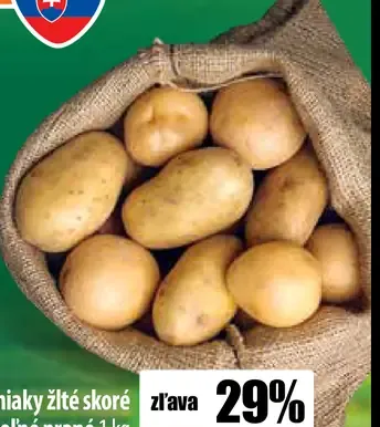Zemiaky žlté skoré prané