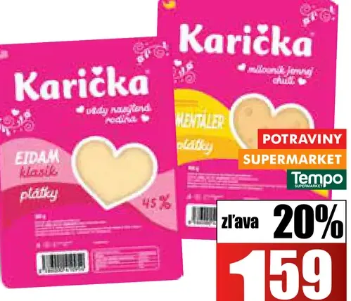 Karička plátky 2 druhy