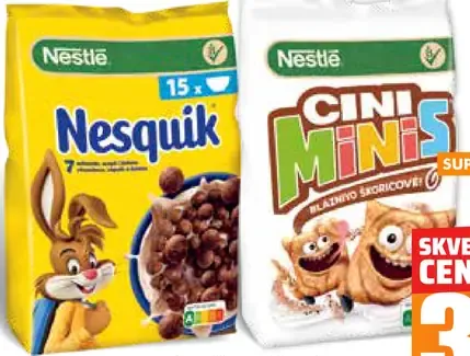 Nestlé Cini Minis / Nesquik cereálie