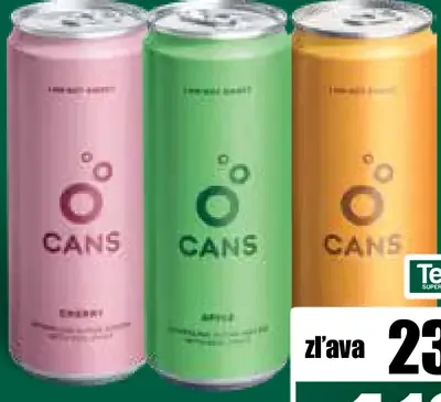 Cans Ochutená sýtená voda
