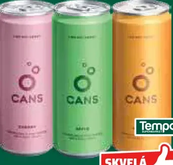 Cans Ochutená sýtená voda