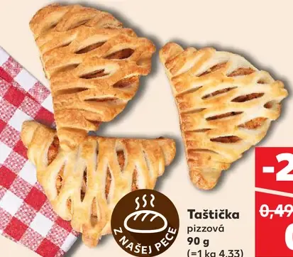 Našej pekárne Taštička pizzová