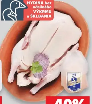 Kačica s drobami čerstvá, mladá