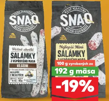 SNAQ Salamky rôzne druhy