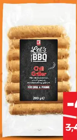 Let's BBQ Grilovacie klobásy s čili