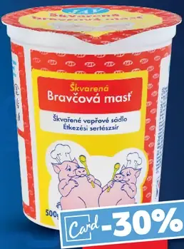 Škvarená bravčová masť