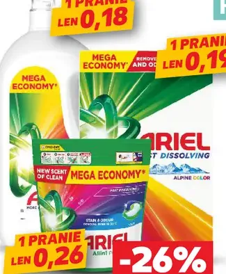 Ariel prací prostriedok