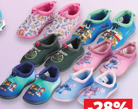Paw Patrol, Stitch, Avengers Detská obuv do vody