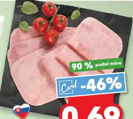 Poctivá šunka pultový predaj