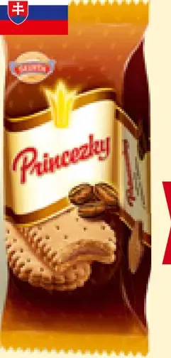 Sedita Princezky sendvičové sušienky s kávovou krémovou náplňou