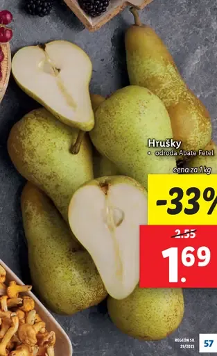 Hrušky odroda Abate Fetel