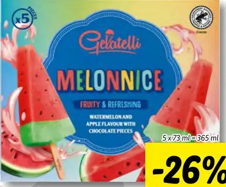 Gelatelli Melónová zmrzlina