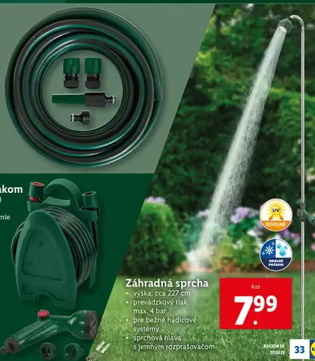 Záhradná sprcha kus