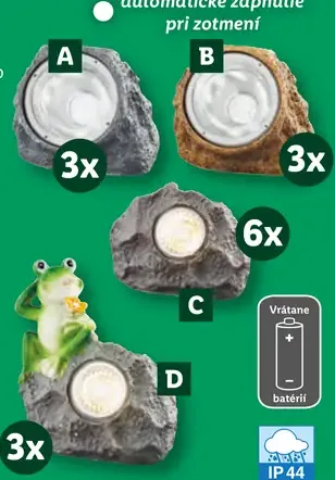 Solárne LED svetidlo zápich