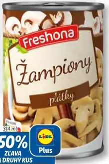 Freshona Šampiňóny krájané