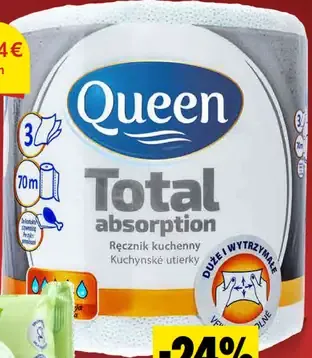 Queen Kuchynské utierky Total 3-vrstvové