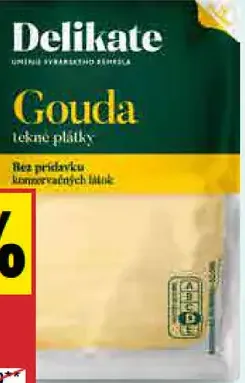 Delikate Eidam alebo Gouda tenké plátky