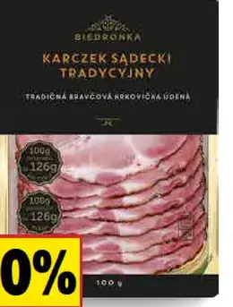 Biedronka Premium Údený bôčik/krkovička