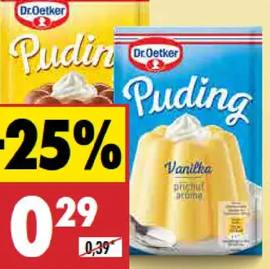 Puding vanilkový/čokoládový