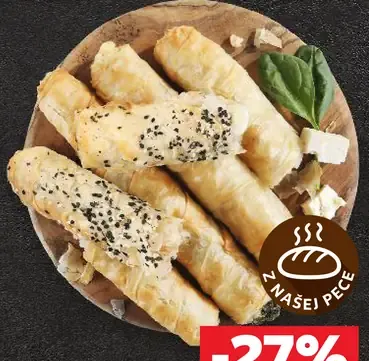Borek syr, syr-špenát alebo gyros