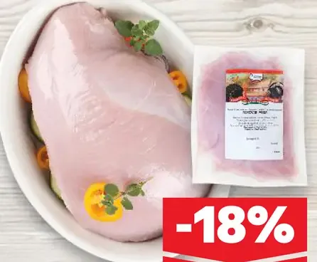 Morčacie prsia bez kože a kostí
