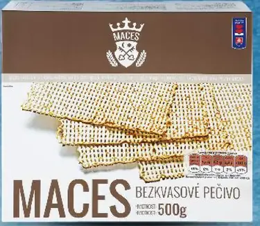Maces bezvaječné pečivo