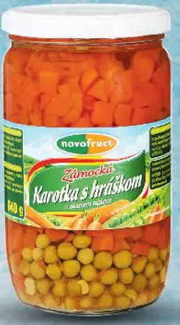 Novofruct karotka s hráškom