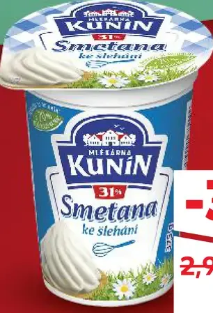 Kunín Smotana na šľahanie