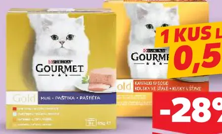 Gourmet jemná paštéta pre mačky