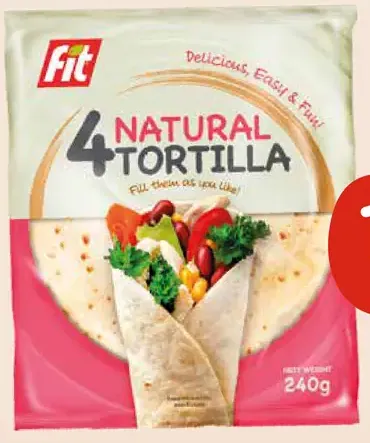 Fit tortilla natural
