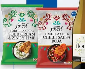 Tesco Finest tortilla čipsy